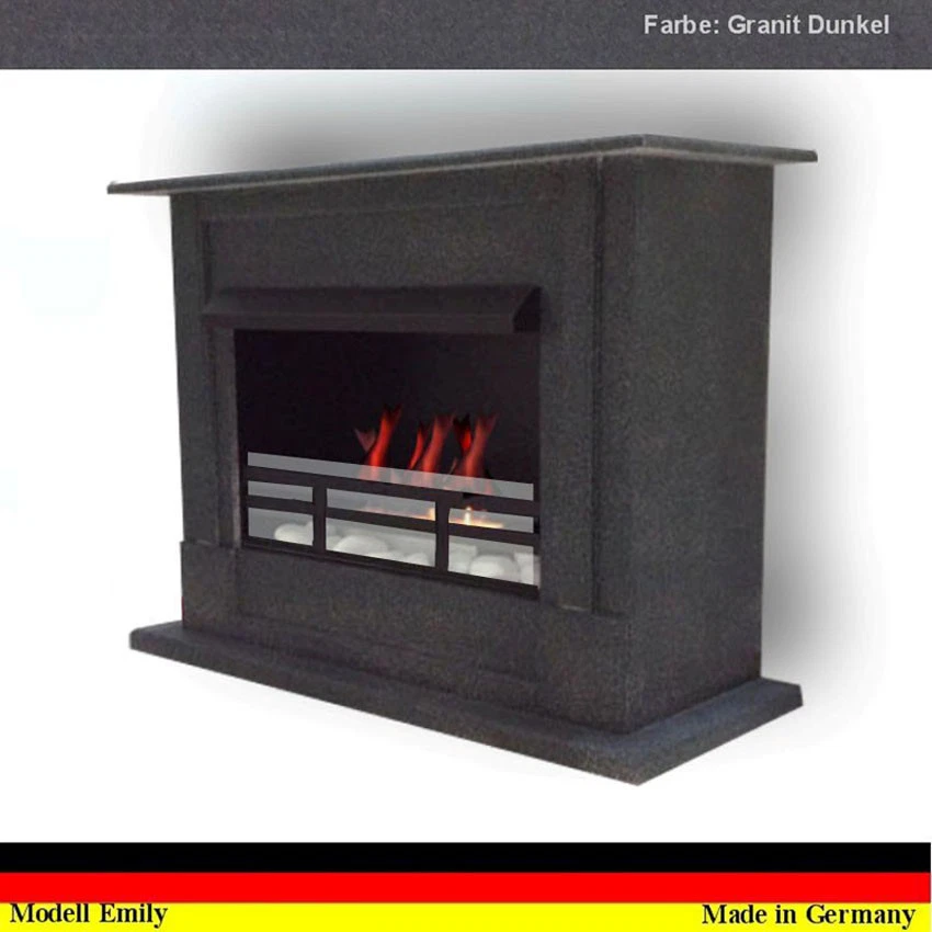 Etanolo Firegel Caminetti Caminetto Chimenea Gel Emily Deluxe Royal Granito Nero - Immagine 1 di 1