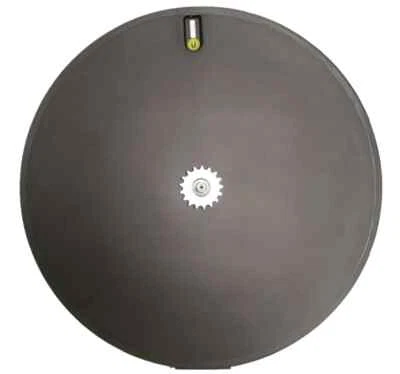 700C Carbon Fiber Disc Wheel Track/Road Exchange Disc Wheels Clincher/ Tubular  - Image 1 of 4