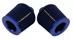 Twin Turbo N54 Dual Cone Air Filter Intake FOR BMW E90 E92 335 135 535 - blue - Foto 1 di 23