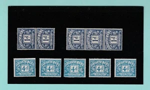 SELLOS - BRITÁNICO - CUOTAS DE ENVÍO - 10 SELLOS DE LA DÉCADA DE 1960 - Imagen 1 de 1