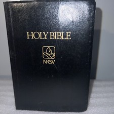 1989 NRSV New Revised Standard Version Holy Bible Nelson 1701N Red Letter Ed