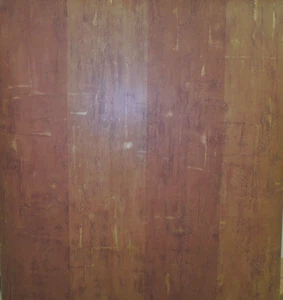 BARN RED & TERRA COTTA STRIPE PREPASTED VINYL WALLPAPER # PT11501 - Picture 1 of 3