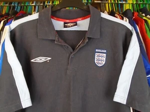 ENGLAND 2002 UMBRO PREMIER PRO TRAINING FOOTBALL SOCCER POLO SHIRT JERSEY XL - Imagen 1 de 7