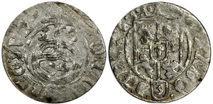 Poland King GUSTAF II ADOLF  of Sweden Silver 1633 1/24 Thaler Scarce KM# 41 (6) - Picture 1 of 3