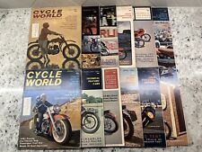 Lot Cycle World 1964 12 Issues set Harley Suzuki Honda Norton Triumph Vintage ad