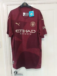 Puma Manchester City Purple Away Shirt. Size XXL. Official Merchandise. NEW - Picture 1 of 9