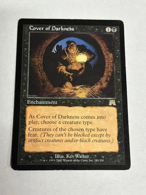 MTG Cover of Darkness Non-Foil from Onslaught LP/NM - Image 1 of 3