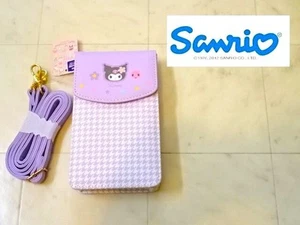 Sanrio offizielle Kuromi Multi Pochette Kaohana Serie Schultertasche JAPAN - Bild 1 von 6