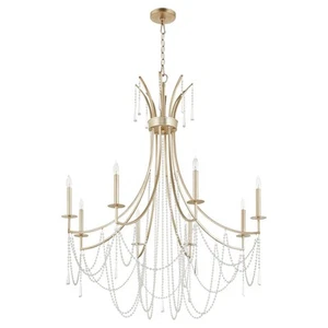 Antique Silver Eight Light Chandelier from the Malin Collection - Picture 1 of 1