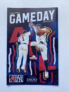 RONALD ACUNA JR OZZIE ALBIES Atlanta Braves Baseball 2023 Gameday Program SGA - Picture 1 of 2