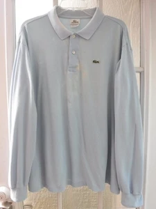 Camisa con cuello manga larga azul claro Lacoste ~ para hombre 8~ - Imagen 1 de 10