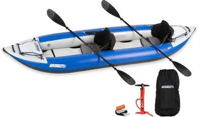 Paquete de kayak inflable Sea Eagle 380x Pro Carbon Explorer - Whitewater Clase 4 Foto 1 de 4