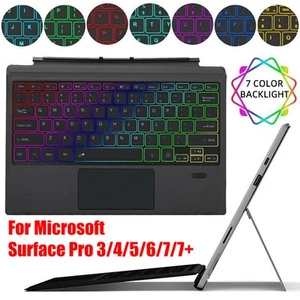 New Wireless Bluetooth Rechargeable Keyboard for Microsoft Surface Pro 3/4/5/6/7 - Picture 1 of 24