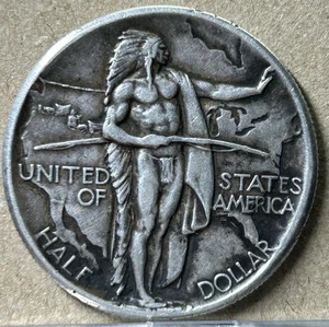 1926 Oregon trail Commemorative Half Dollar Beautiful circulated eye appeal - Picture 1 of 2