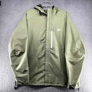 Chaqueta Nike Para Hombre XL Verde Storm-FIT Con Capucha Impermeable Rompevientos Abrigo de Lluvia - Imagen 1 de 12