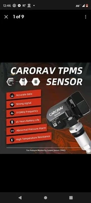 Sensor CARORAV TPMS, apto para Ford Escape Fusion muchos otros Foto 1 de 4