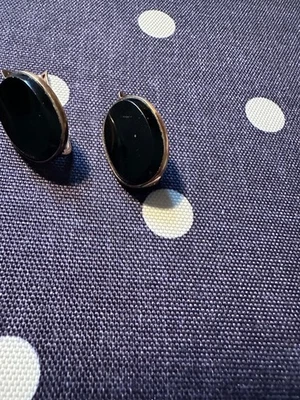 Grosse Ohrringe Gold 14 kt /583- hängend - Wert 540,Rarität aus UdSSR mit Achat - Bild 1 von 4