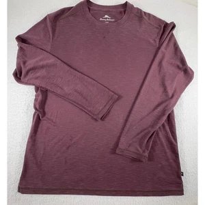 Tommy Bahama Shirt Mens M Red Maroon Jacquard Paradise  Tee - Picture 1 of 8