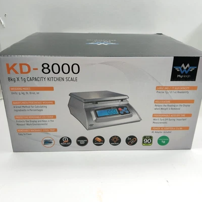 Báscula digital de alimentos My Weigh KD-8000 de acero inoxidable Foto 1 de 4