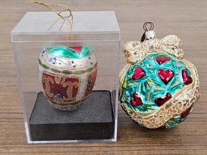 Vintage GKI Bethlehem Blown Christmas Ornaments & Radko Ornament EXCELLENT! - Picture 1 of 11