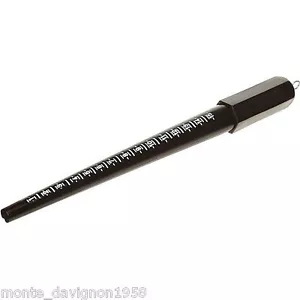 NEU SCHWARZ KUNSTSTOFF RING GRÖSSE DORN STIFT GERILLT GRÖSSE 1-15 - Bild 1 von 1
