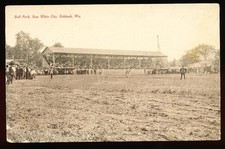 c. 1908 OSHKOSH, WISC MINOR LEAGUE Baseball Stadium Postcard