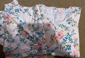 Womens 2 Piece Pyjamas Flora by Flora Nikrooz Super Soft Peony Pink Peonies 3X - Picture 1 of 6