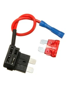12V Car Circuit Fuse Holder Tap Piggy-Back Micro Mini Splash Proof Adapter 15A - Picture 1 of 11