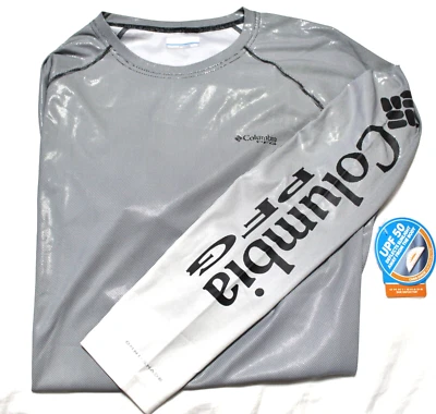 Camisa de hombre Columbia con estampado de sombra solar LS Ombre nueva con etiquetas - Precio de venta sugerido por el fabricante $70 - Talla XL Foto 1 de 4