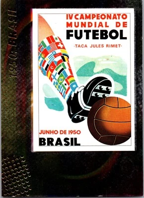 2002 Panini World Cup Poster 1950 Brazil #7 - Image 1 of 2