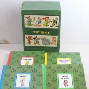 VTG The Wonderful Worlds of Walt Disney 4 Book Boxed Set Golden Press 1965 - Picture 1 of 20