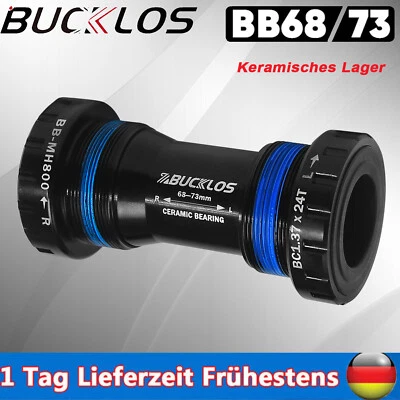 Rennrad MTB Fahrrad Tretlager BSA 68/73mm Gewindeträger Keramiklager Aluminium - Bild 1 von 4