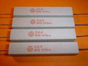 4x 8,2 kOhm / 11 Watt Wirewound-Power-Widerstand - Picture 1 of 2