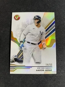 2024 Topps Pristine Aaron Judge Gold #/50 Yankees - Imagen 1 de 2