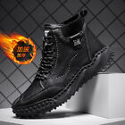 Men's Insulated Waterproof Snow Boots Warm Winter Non-slip Outdoor Work Shoes US