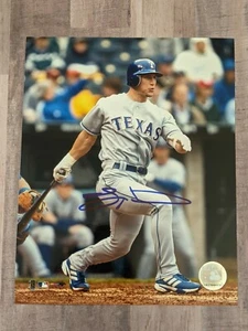 Laynce Nix Signed 8x10 Photo File COA Texas Rangers Brewers Reds Phillies Nats - Picture 1 of 1