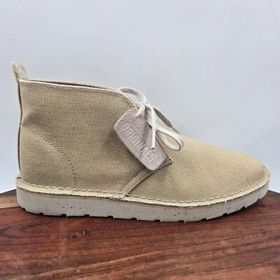 Clarks Originals Chukka Boots Women's 8M Tan Canvas Desert Lightweight Booties - Image 1 of 4