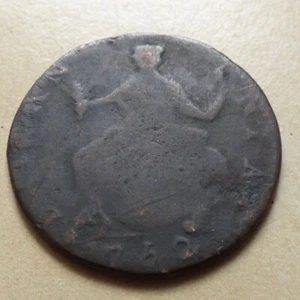 1762 Clear Date Simian Half-Penny Anton Kesse Non-Regal Contemporary (myref20954 - Picture 1 of 6