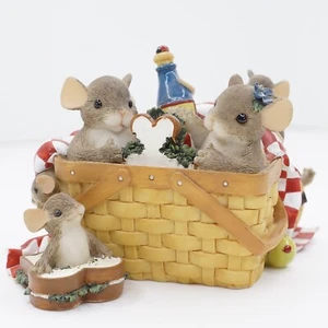 Cesta de picnic familiar Charming Tails 98/272 edición limitada serie Gold Signature - Imagen 1 de 9