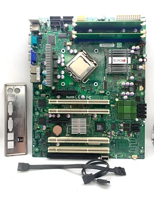 Supermicro X7SBE Motherboard LGA775 4GB DDR2 ATX Intel Core 2 Duo E8400 3.00GHz - Image 1 of 4