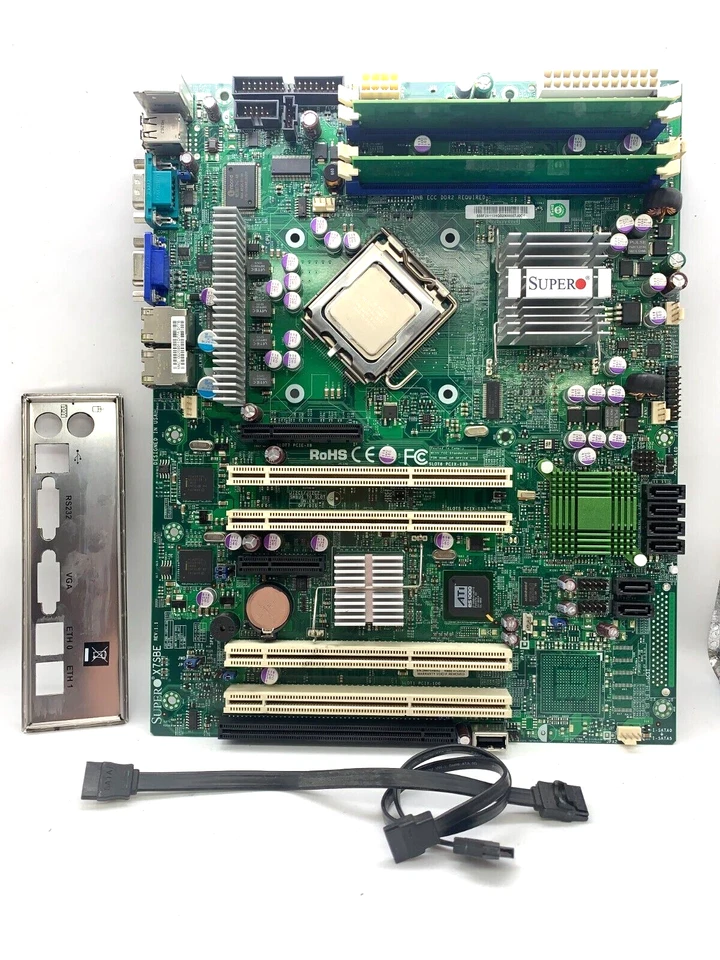Supermicro X7SBE Motherboard LGA775 4GB DDR2 ATX Intel Core 2 Duo E8400 3.00GHz - Image 1 of 4