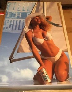 Vintage Beer Poster Lot of 10 - Budweiser, Coors, Miller, Sexy Blonde Girl - Picture 1 of 10