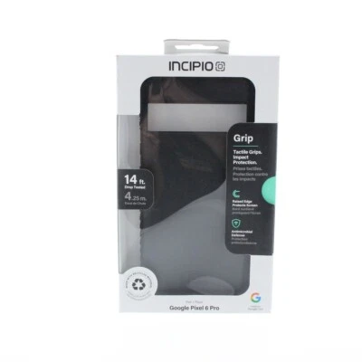 Funda rígida serie Incipio Grip para teléfonos inteligentes Google Pixel 6 Pro - negra Foto 1 de 4