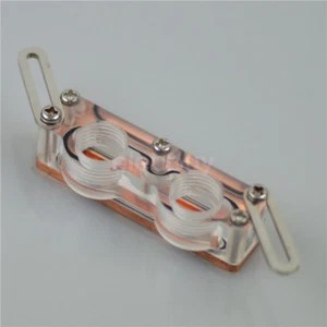 6cm VGA/GPU/chipset mosfet water cooling block acrylic+cooper G1/4 - Picture 1 of 3