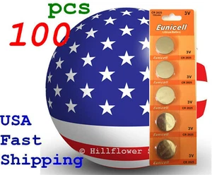 100 piezas CR2025 2025 LM2025 BR2025 tarjeta 3V batería de litio - Imagen 1 de 3