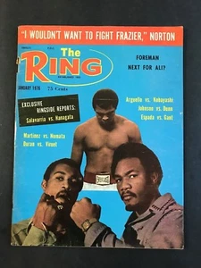 The Ring Boxing Magazine January 1976  Muhammad Ali, Ken Norton, George Foreman - Picture 1 of 2