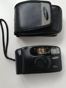 TESTED Samsung AF-333 f4.5 35mm Auto focus film camera point shoot Vintage black - Picture 1 of 12