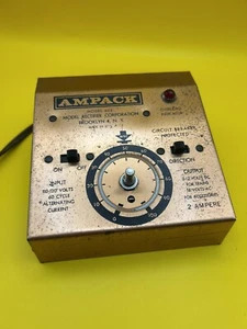 AMPACK MODEL RECTIFIER HO TOY TRANSFORMER MODEL 402 FOR TRAIN SET- Knob Missing - Imagen 1 de 6