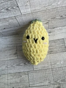 Crochet Lemon Fruit Plush Handmade Food Children’s Toy Stuffed Soft Toy Green - Picture 1 of 5