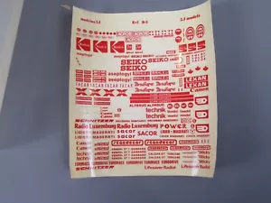 A984 Vintage Decal 3J Model's D-3 Ligier Maserati Seiko Aseptogyl Decalcomanie - Imagen 1 de 4